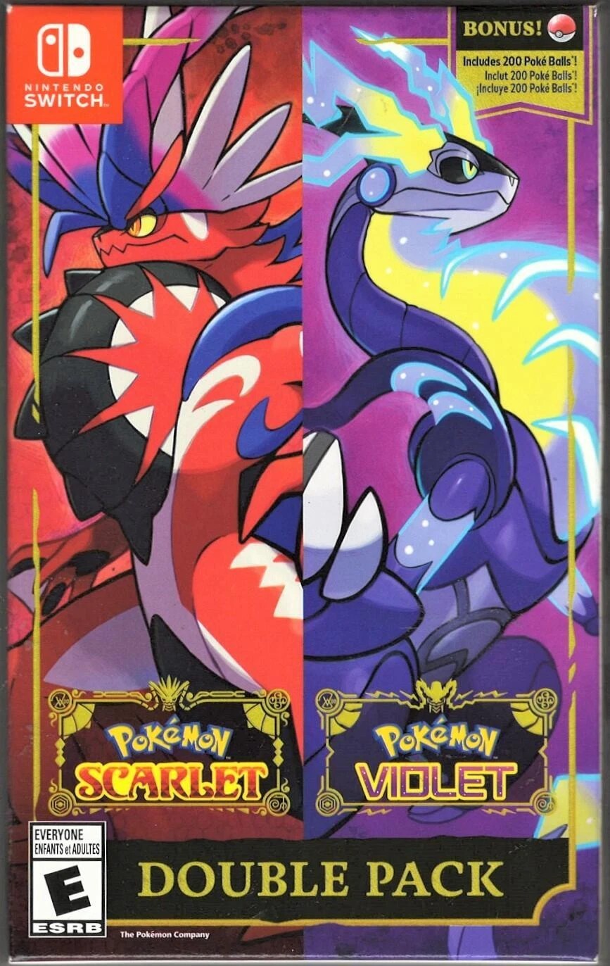 Pokemon Scarlet & Pokemon Violet Double Pack Nintendo Switch Game